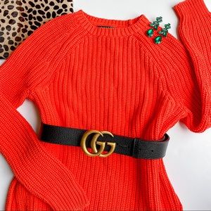 Orange knit Ralph Lauren Sweater